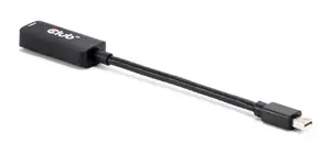 Club 3D CAC-1188 Mini DisplayPort 1.4 uz HDMI vīrišķais sievišķais adapteris ar 8K 60Hz un 4K 120Hz atbalstu un 0.09 m kabeļa garumu