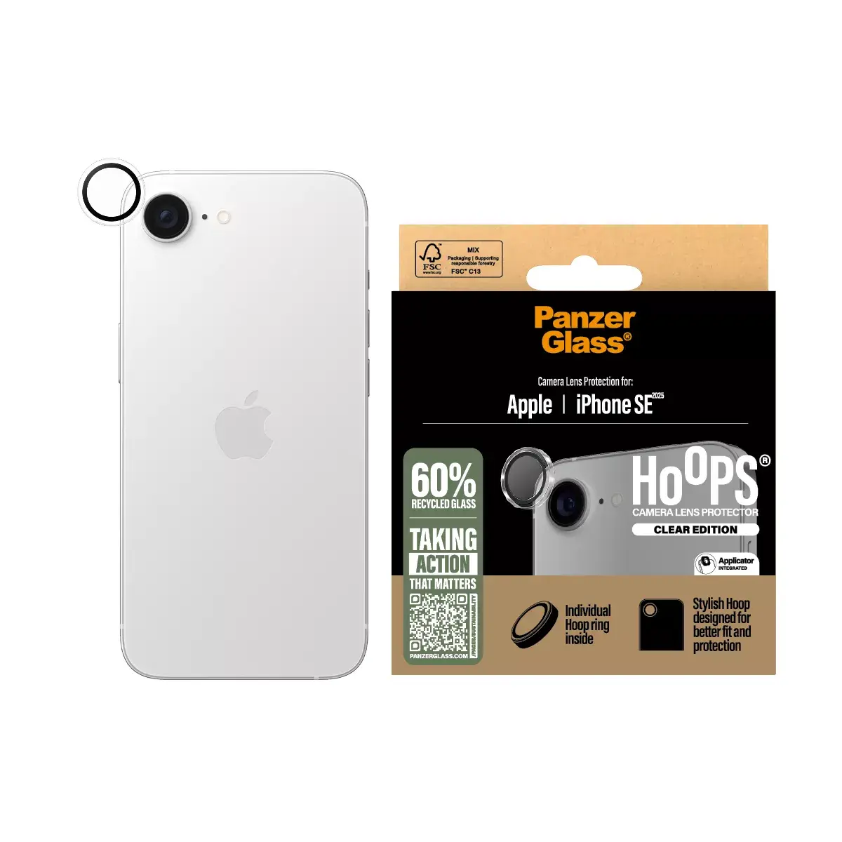 Защитное стекло для камеры PanzerGlass Hoops iPhone 16e Photo 4