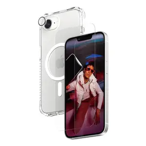 Back and screen protector PanzerGlass CRNCHFUG29845 for Apple iPhone 16E, TPU, transparent, 1 pc