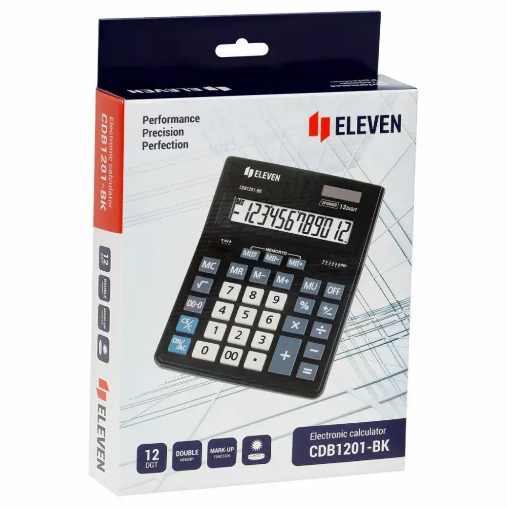 Настольный калькулятор Eleven KALCDB1201BK Photo 4
