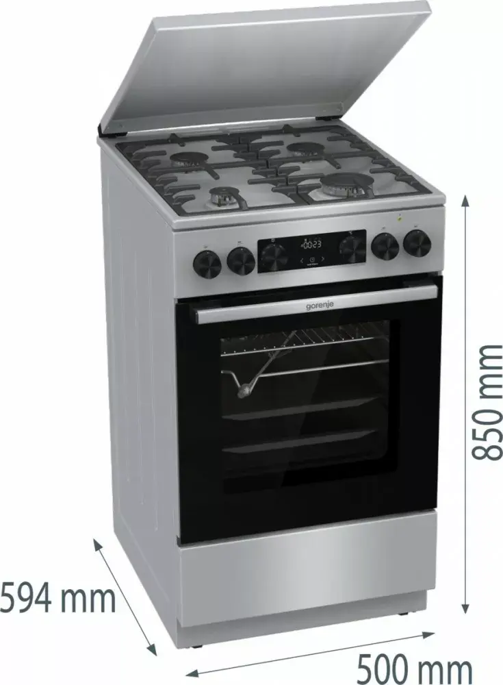 Gorenje GKS5C71XF brīvstāvošā plīts Photo 8