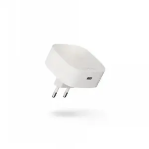 Wireless charging adapter Zens ZESC18W/00 White, 18W fast charging, Qi receiver pad