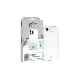Protective grip case Eiger for iPhone SE 2025, transparent, slim fit