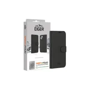 Folio vāciņš Eiger priekš iPhone SE 2025, melns, izturīgs dizains