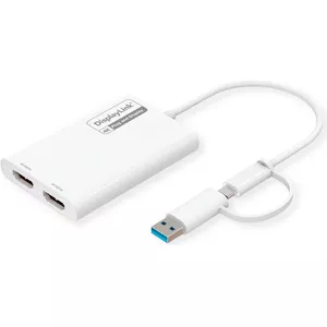 Secomp USB Type-C to Dual HDMI Adapter 4K 60Hz (model 12.03.3206)