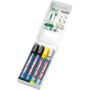 Flipčarta marķieris Edding 385/380/383 dažādas krāsas, uzgalu izmēri 1.0–5.0 mm