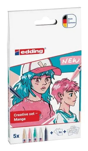 Edding Manga marķieru komplekts 5 daļas