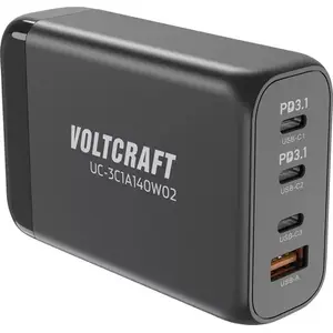 Блок питания Voltcraft UC-3C1A140W02 с USB-A и USB-C, Voltcraft