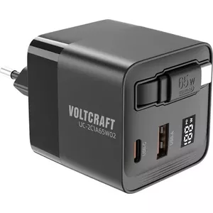 Зарядное устройство USB Voltcraft UC-2C1A65W02 — 3 выхода (USB-C и USB-A), макс. ток 3 А