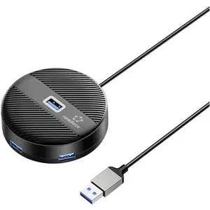 USB hub Renkforce RF-USBH-400 — 4-port USB 3.0, black matte