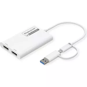 Display adapter Secomp USB Type-C to Dual DisplayPort 4K 60Hz (model 12.03.3207)