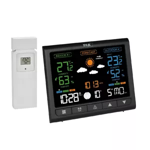 Цифровая метеостанция TFA-Dostmann 35.1171.01 Черный LED Внутренний Внешний Термометр Гигрометр
