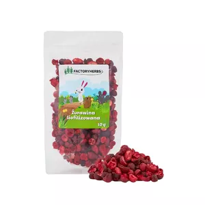 FACTORY HERBS Freeze-dried cranberries - treat for rodents and rabbits - 10g