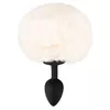 Анальная пробка you2toys Silicone White Fluffy Tail S Photo 4