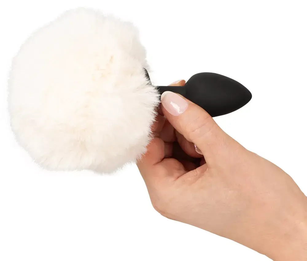 Анальная пробка you2toys Silicone White Fluffy Tail S Photo 8