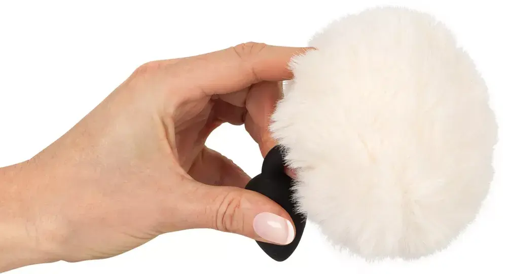 Анальная пробка you2toys Silicone White Fluffy Tail S Photo 9