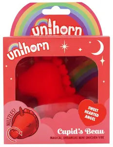 Klitorālais uzlikāmais vibrators Unihorn Cupids Beau 07014320000, silikons, divi motori, uzlādējams, 10 režīmi
