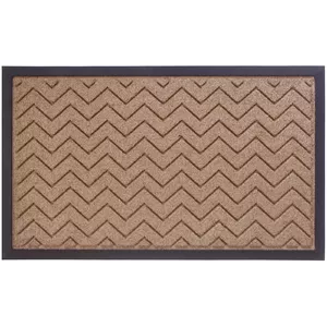 Doormat BESK 9119020 45x75 cm beige zigzag