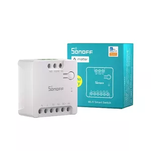 Vieds relejs Sonoff MINI-D Wi‑Fi 230Vac 2A — DIN sliedes modulis mājas automatizācijai