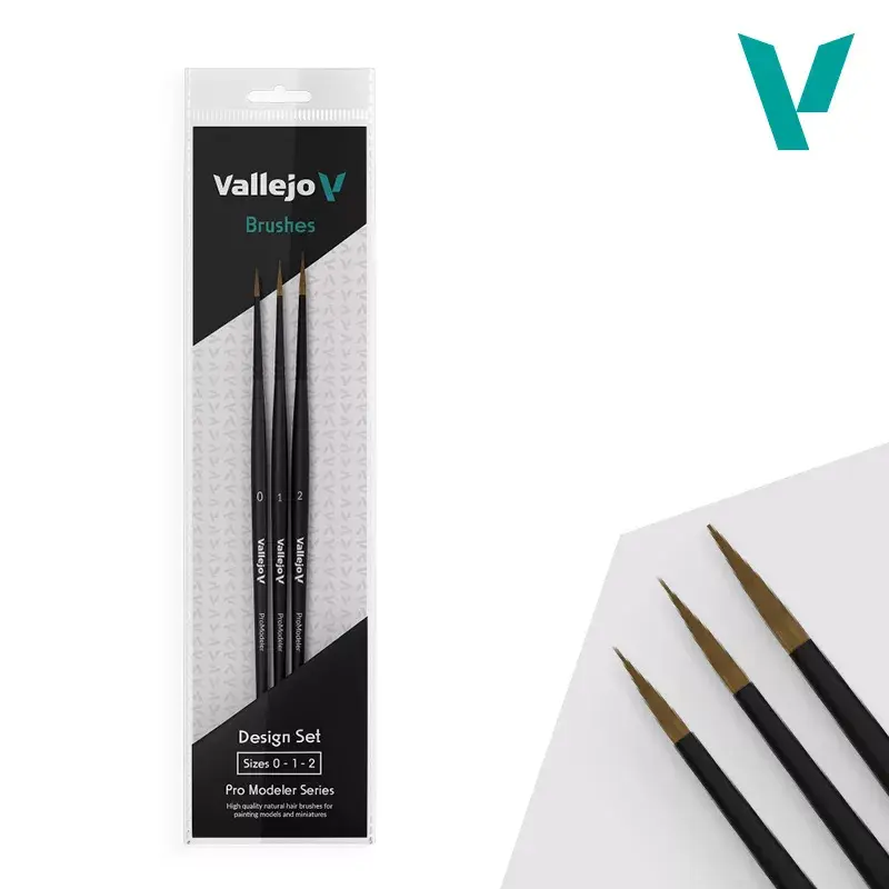 Набор кистей VALLEJO B01991 — 3 шт. Photo 2