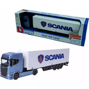 Die-cast model trailer Bburago StreetFire Haulers Scania 1:43 scale
