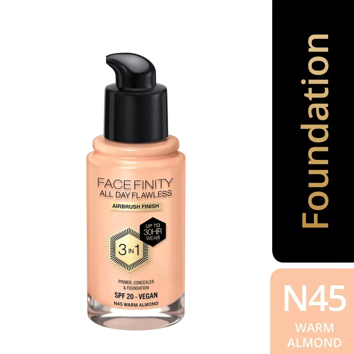 Max Factor Facefinity All Day Flawless 3‑in‑1 W45 тональная основа Photo 2