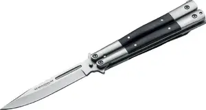 Folding Balisong Knife MAGNUM model 259203-uniw – wood handle, universal utility