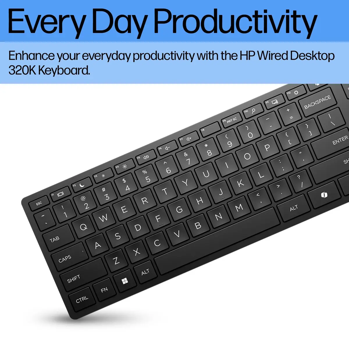 HP Wired Desktop 320K Keyboard Photo 2