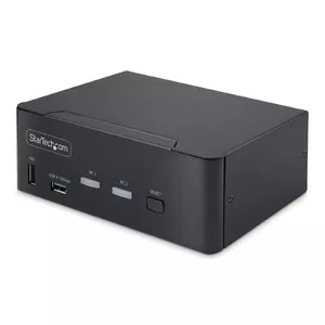 KVM switch StarTech.com P2CDD143-KVM-SWITCH 2-Port Dual-Monitor DP 1.4