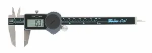 Digital Caliper Tesa 150 mm / 6 in, IP40, 3V battery, dual-metric/inch display, red