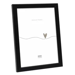Single picture frame Deknudt S41JL2 Black Glass Wood 320x320mm