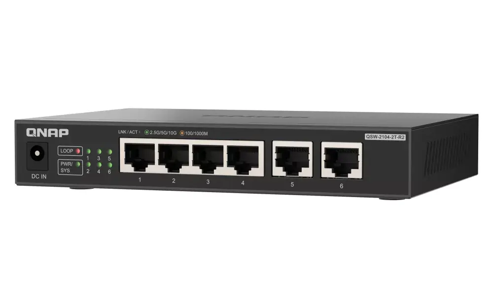 Неуправляемый коммутатор QNAP QSW-2104-2T-R2 Photo 4