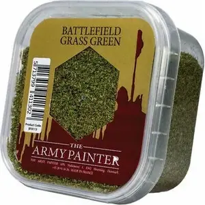Flock scattering material Army Painter Battlefield Grass Green for miniature basing and dioramas