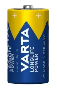 Щелочная бытовая батарейка Varta LR14 1.5 В 2 шт.