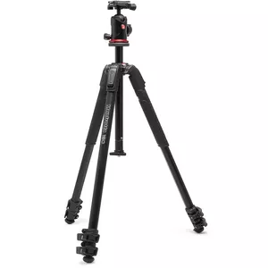 Statīvs Manfrotto 190X alumīnija melns ar galviņu 496 AS MK190X3-Q6T