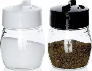 Стеклянные солонка и перечница, Excellent Houseware, набор 2 предмета