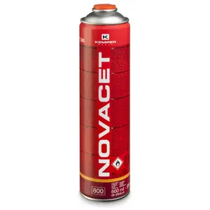 Gāzes balons Kemper Novacet 2200 °C 600 ml — gāze augstas temperatūras lāpas darba procesiem