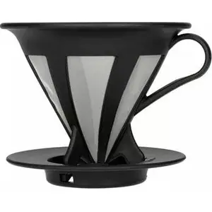 HARIO Cafeor Dripper 02 — pour-over dripper, izmērs 02, melns