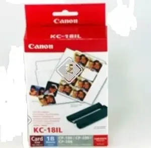 Комплект этикеток и чернил Canon KC-18IL для принтеров Selphy CP 22x17.3 мм 18 листов
