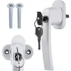 Window handle Malatec 23438 — metal window lever, right/left mounting compatible with standard spindle