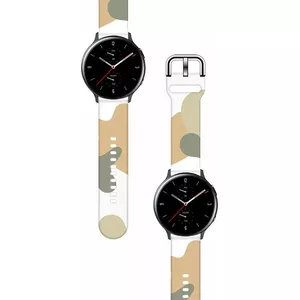 Ремешок Hurtel силиконовый для Samsung Galaxy Watch 46 мм — камуфляжный сменный браслет