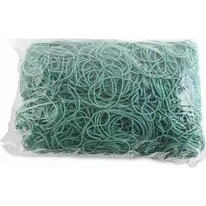 Rubber Bands Office Products 50 mm Diameter, 1.5×1.5 mm Cross‑Section, 60% Rubber, 1000 g Pack, Green