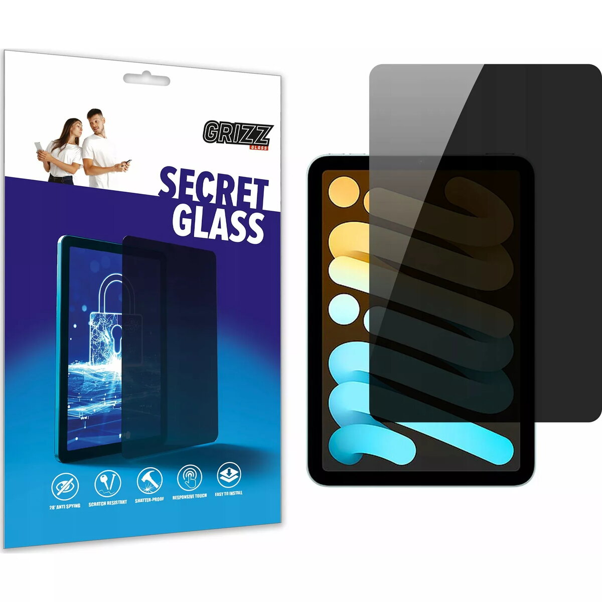 Privātuma filtrs GrizzGlass priekš Apple iPad