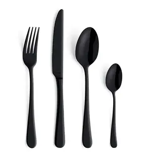 Amefa Austin 1410 Trend Flatware Set 24-Piece Black for 6 Persons