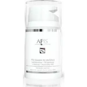 APIS Eksfoliācijas skābju maisījums Laktobioniskā + Piroglutamīnskābe + Pienskābe + Azelaīnskābe 40% 50 ml