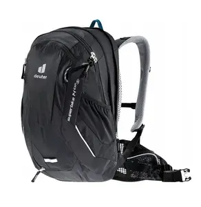 DEUTER Superbike 14 EXP SL black — женский велосипедный рюкзак, 14 л, с расширением, совместим с гидратацией