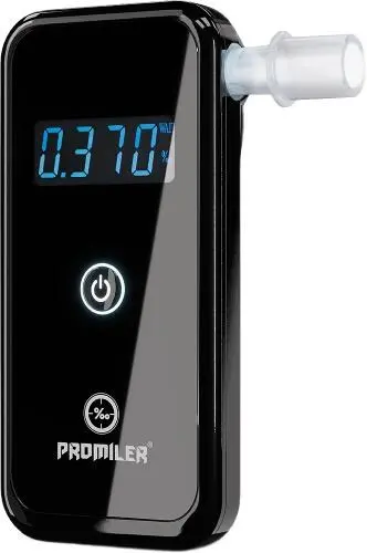 Promiler AL7010 pusvadītāju alkometrs, darbojas ar