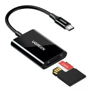 Card reader UGREEN 35622 USB-C 3.1 for SD and microSD, Black