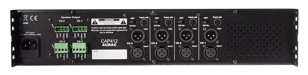 AUDAC CAP412 audio pastiprinātājs Photo 2