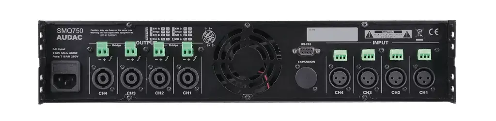 Audac SMQ750 аудиоусилитель 4.0 канала Photo 2